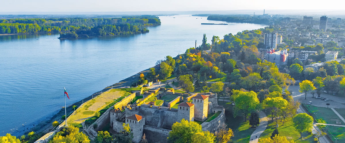 A view over the Baba Vida Fortress, Vidin, Bulgaria